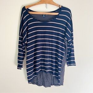 Cynthia Rowley Brown Multi Stripe Blouse